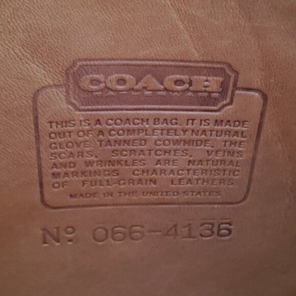 Coach Vintage Saddle Crossbody Handbag in British Tan + Original Hangtag - Picture 2 of 11